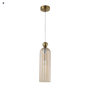 Metal Pendant with Cognac