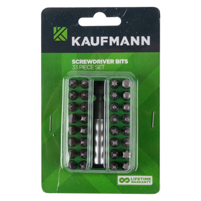 Kaufmann - Screwdriver Set 33 Piecee Bit