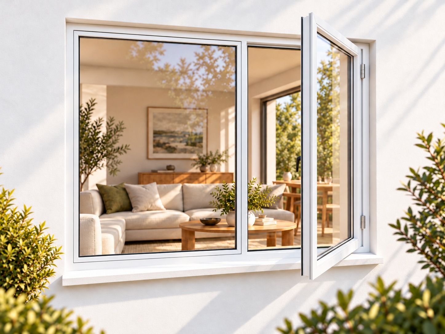 Kenzo Premium Side-Hung Aluminium Window - White, 1500 900 mm, Right Side Opener
