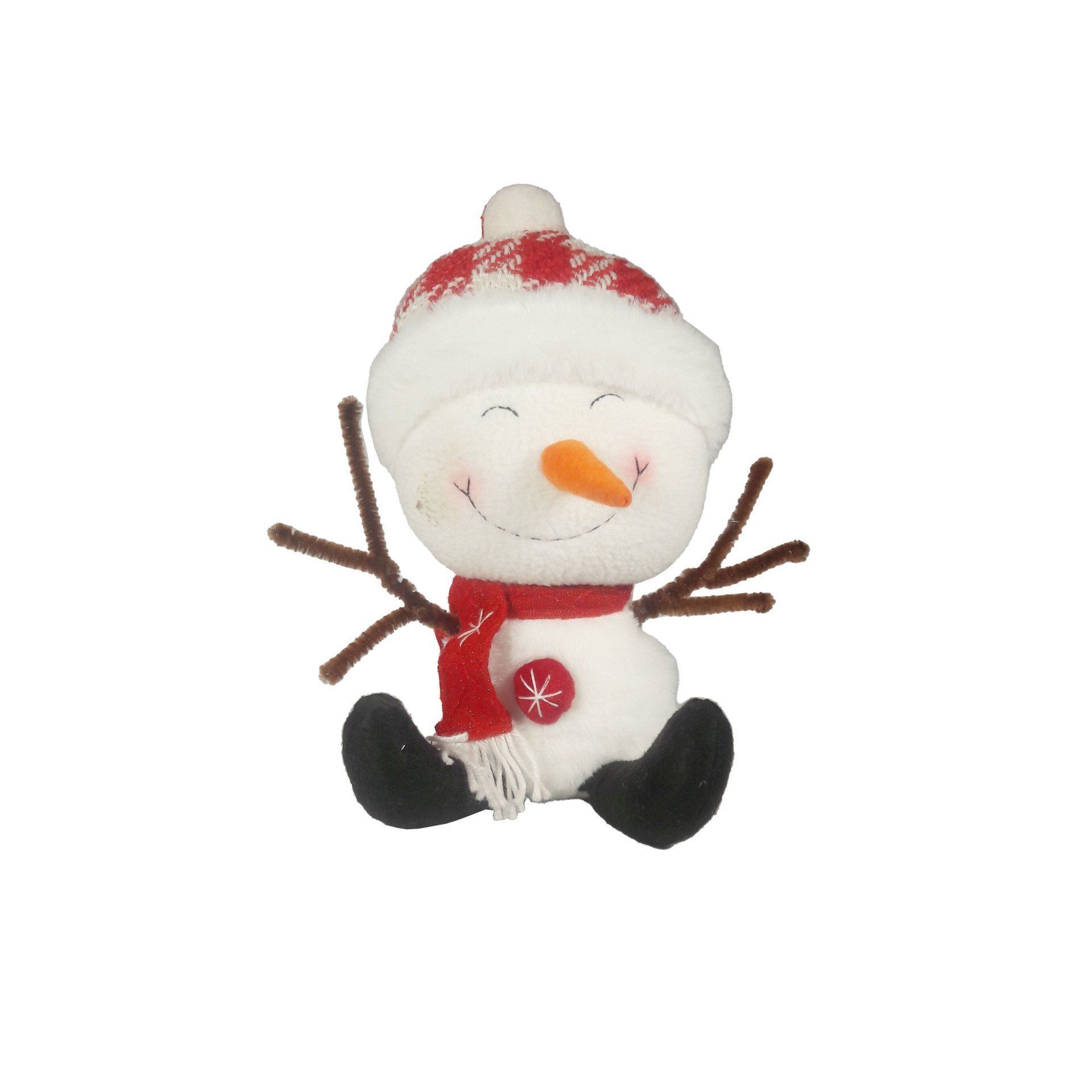 SNOWMAN WITH BEANY 13X10X29cm