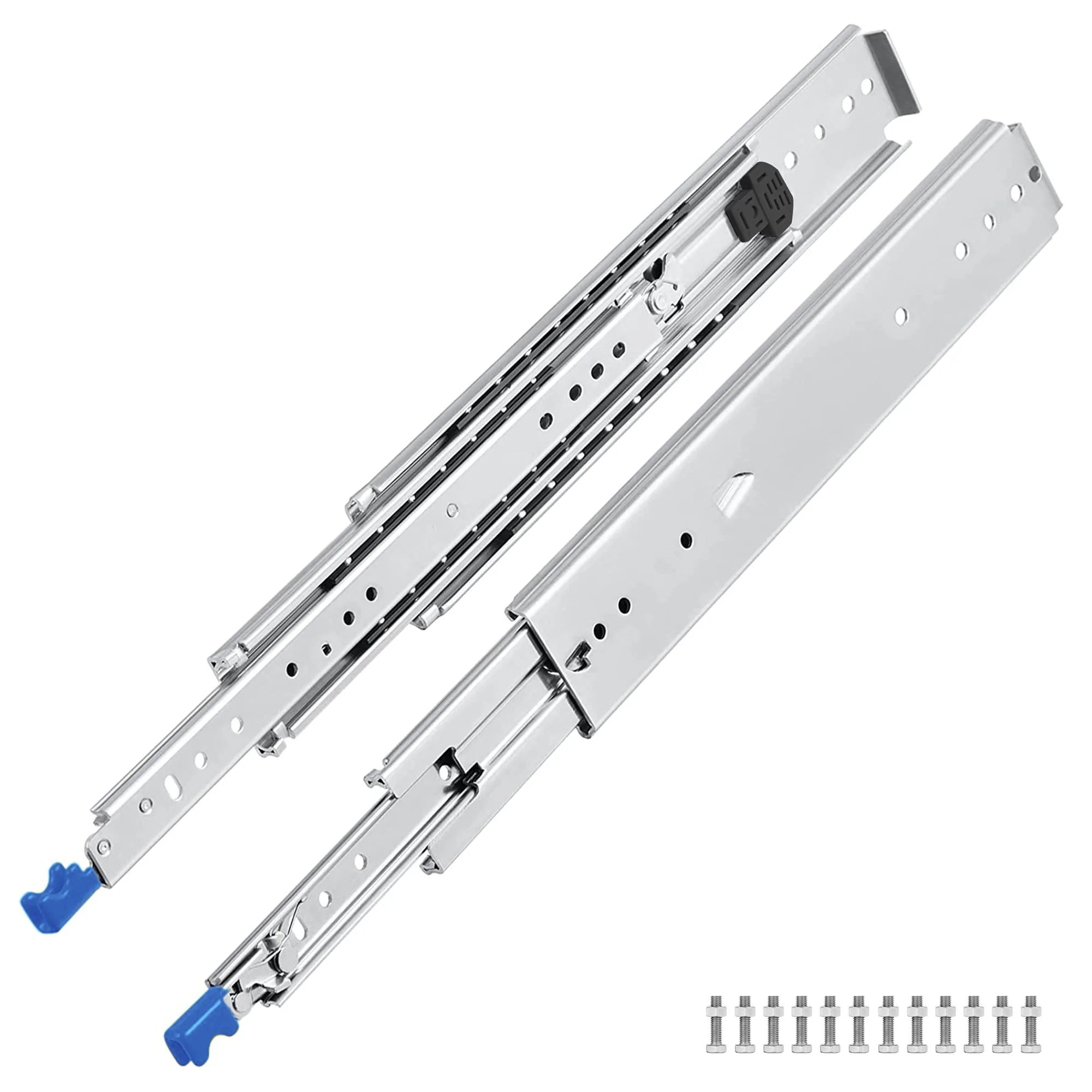 Set of 2 Heavy Duty 53mm 4 x 4 Bakkie Drawer Slides With Lock-1.5m