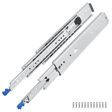 Set of 2 Heavy Duty 53mm 4 x 4 Bakkie Drawer Slides With Lock-1.5m