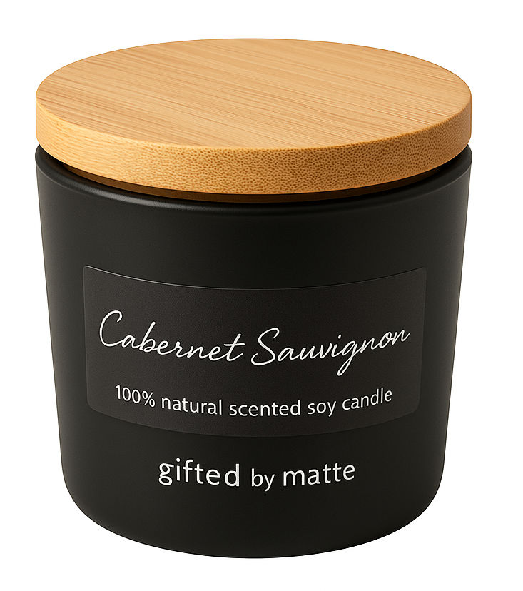 Gifted By Matte - Cabernet Sauvignon Soy Scented Candle