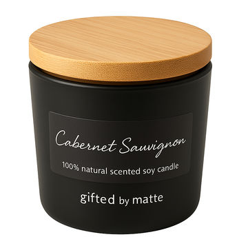 Gifted By Matte - Cabernet Sauvignon Soy Scented Candle