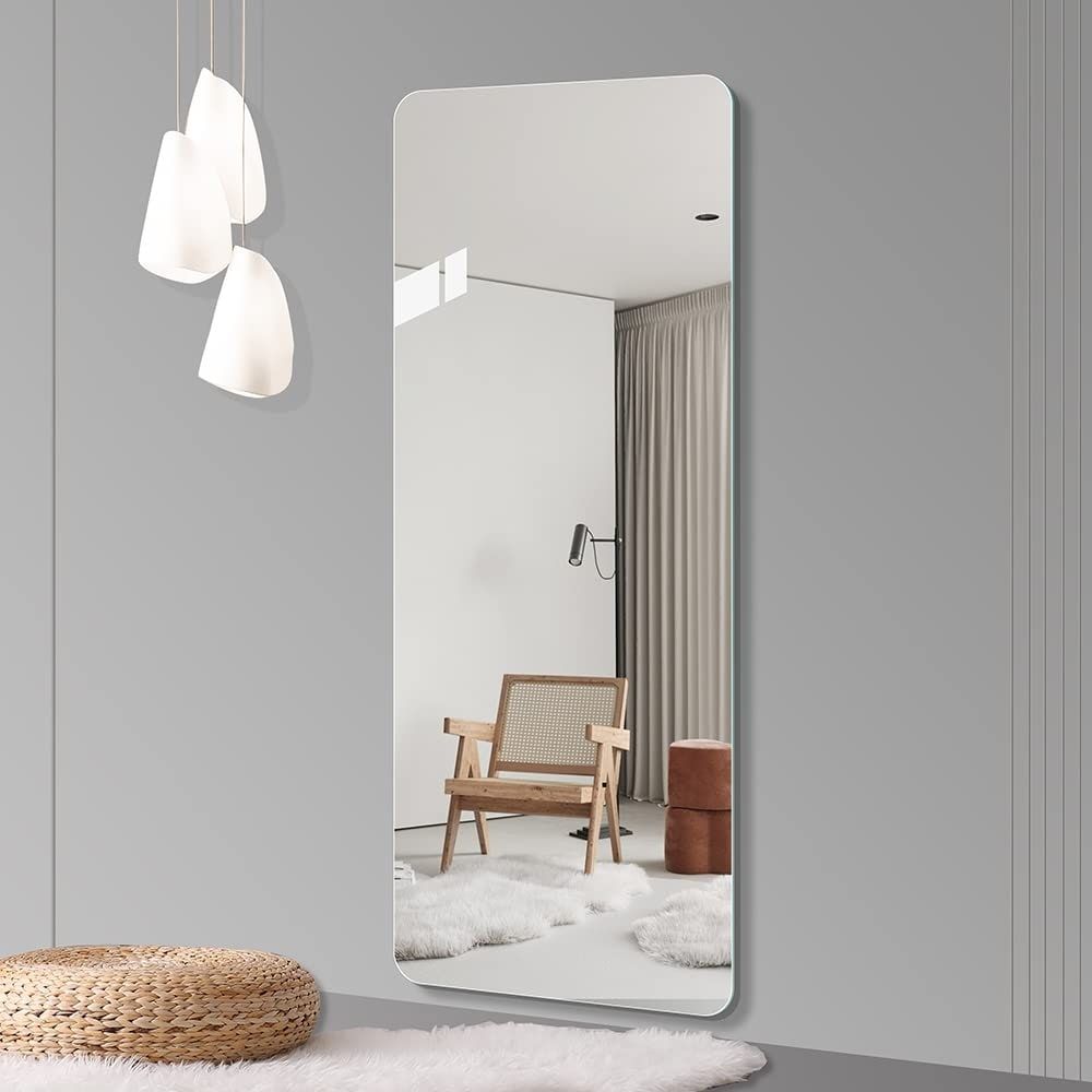 Emma Frameless Rounded Corners Mirror 80x180cm No Light