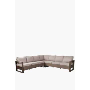 Nora Patio Corner Unit Sofa Outdoor PE Wicker Sectional with Cushions