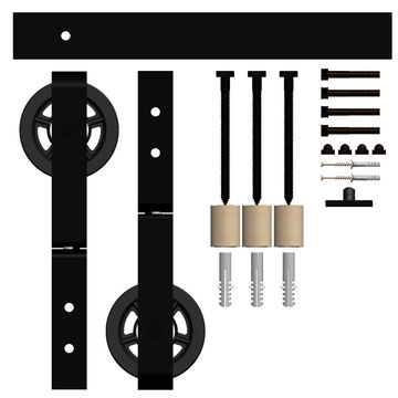 Bi-Fold Barn Door Rail System with 70mm Spoke Wheels: Maximize Space, Embrace Style
