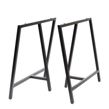 Apartment Steel Trestle legs Only Set 2