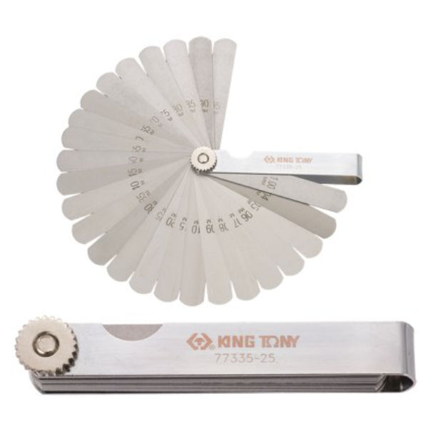 King Tony - Feeler Gauge Metric 0.04-1Mm 25 Blade - 3 Pack