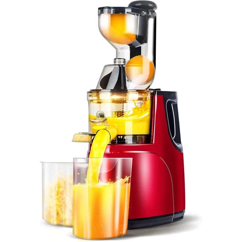 Masticating Juicer Machine - Red