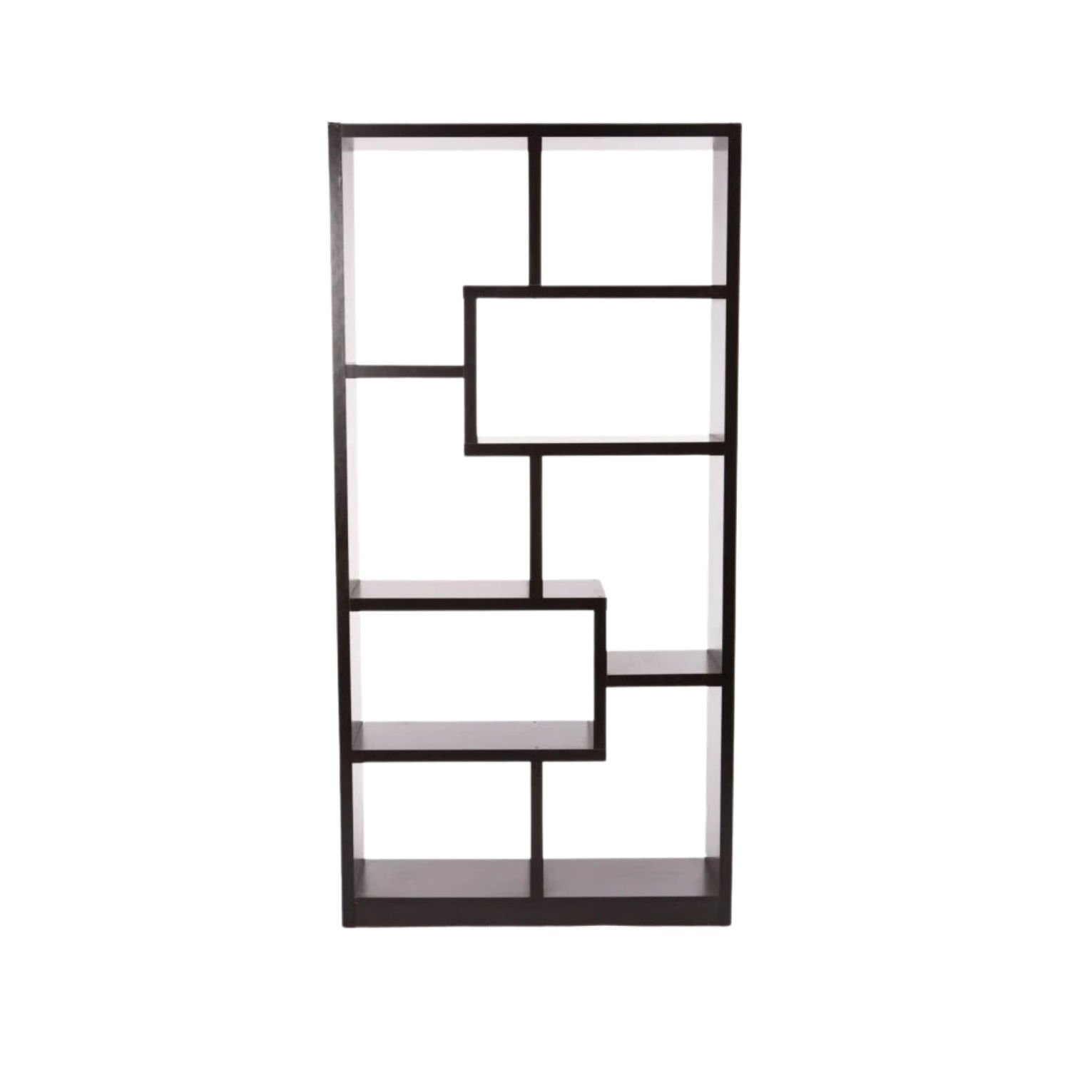 Modular Geometric Shelf for Modern Home Decor - Wenge