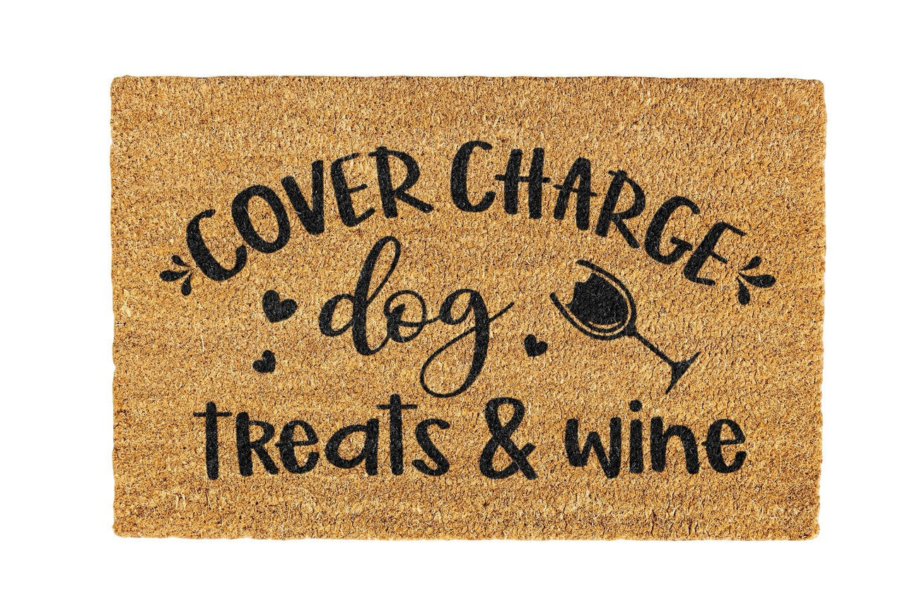 Cover Charge Dog Treats Coir Doormat Design 700 x 400 mm