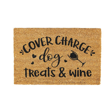 Cover Charge Dog Treats Coir Doormat Design 700 x 400 mm