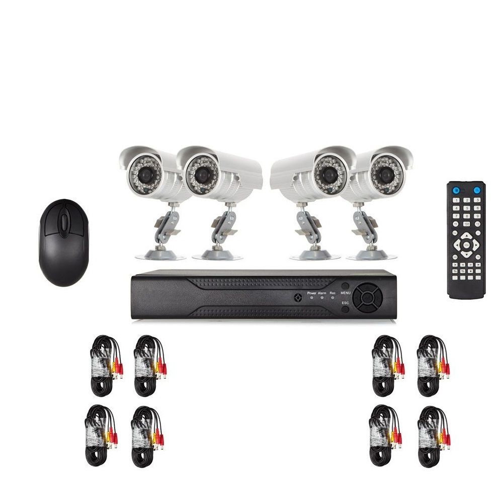 4 WAY CCTV Security System Camera