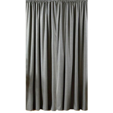 Matoc Designs Readymade Curtain - Blackout Grey - Taped - 285cm W x 218cm H