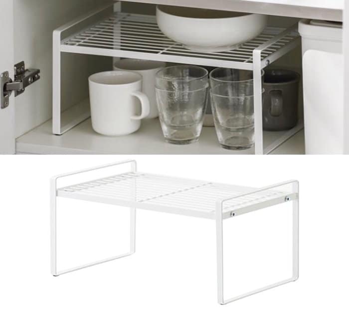 Steel Shelf Riser - white