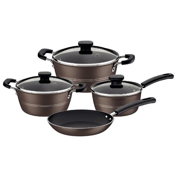 Tramontina 4 Piece Aluminium Cookware Set with Interior and Exterior Non-Stick