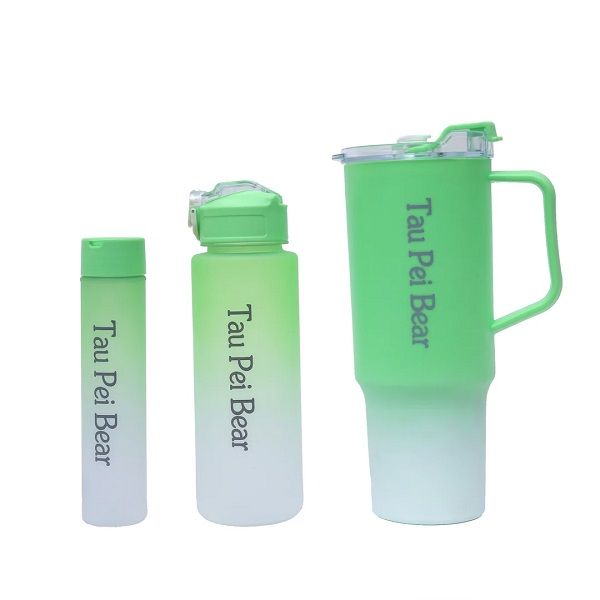 Tau Pei Bear 3 In 1 Water Bottles With Straw And Stickers