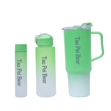 Tau Pei Bear 3 In 1 Water Bottles With Straw And Stickers