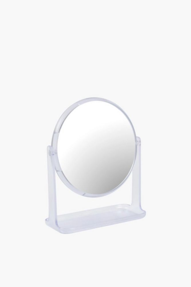 PLASTIC SWIVEL MIRROR ON STAND Adjustable & Stylish Grooming Mirror