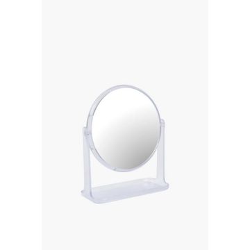 PLASTIC SWIVEL MIRROR ON STAND Adjustable & Stylish Grooming Mirror