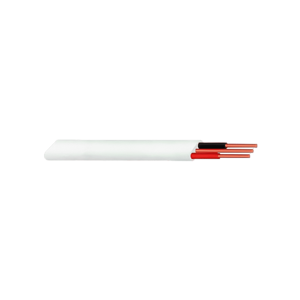 Wire Twin Flat And Earth 2+E White  1.5mm 20M