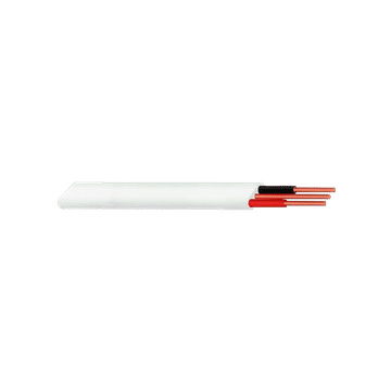 Wire Twin Flat And Earth 2+E White  1.5mm 20M