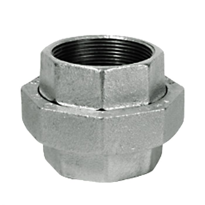 K-Brand Conical Union - Pipe Fittings - Galvanised - 40mm - Bulk Pack of 3