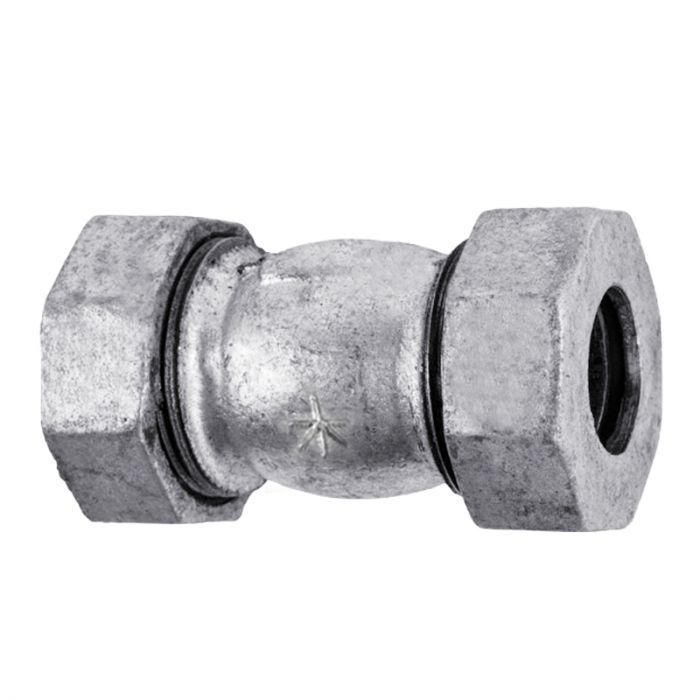 Johnson Coupling - Pipe Fittings - Galvanised - 32mm - Bulk Pack of 2