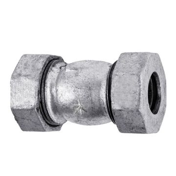 Johnson Coupling - Pipe Fittings - Galvanised - 15mm - Bulk Pack of 4