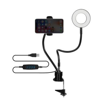 Volkano Ring light, phone holder & desk clamp -  Insta series