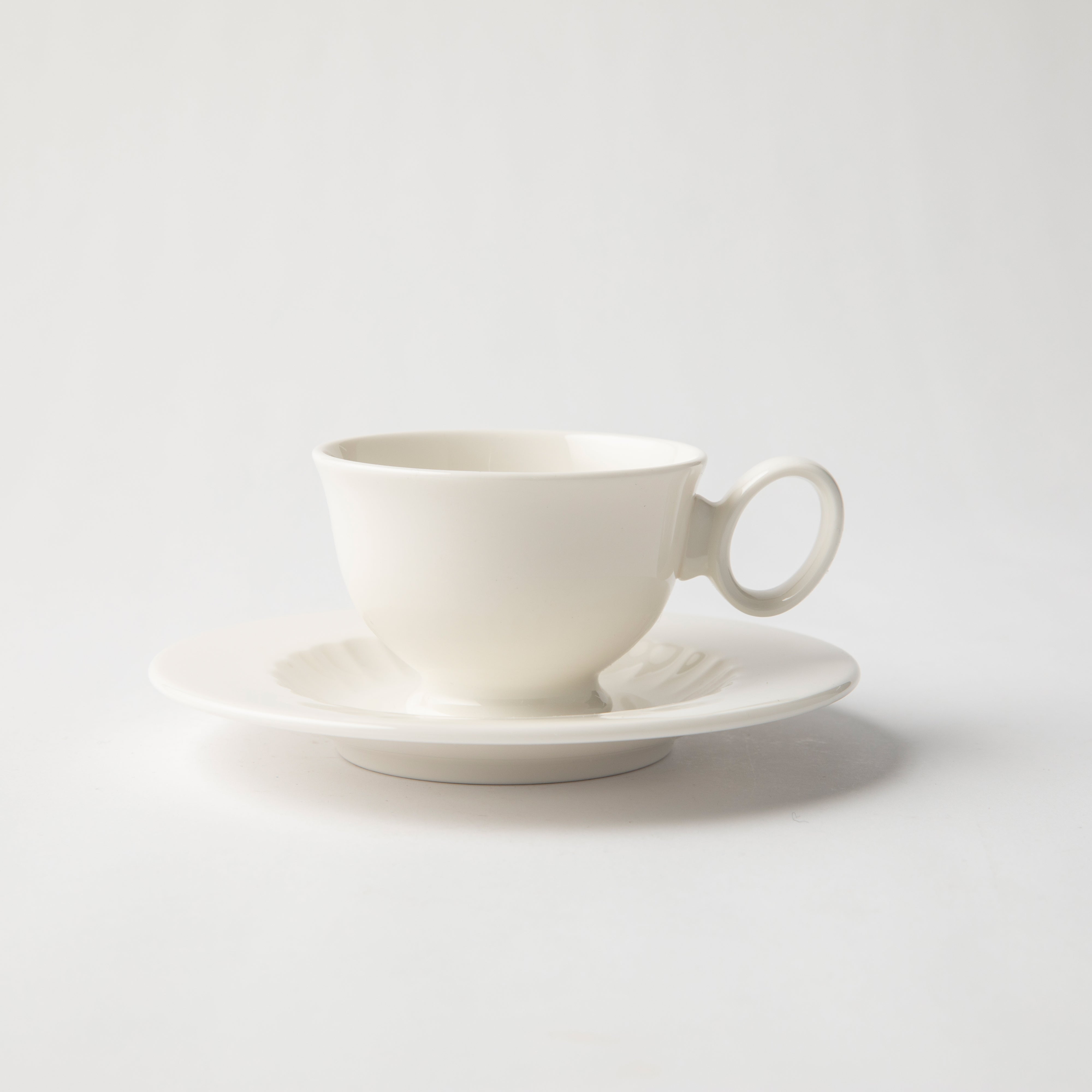 Designers Guild - White Espresso Cup & Saucer Set of 4