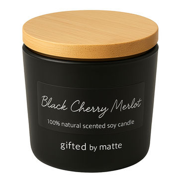Gifted By Matte - Blackcherry Merlot Soy Scented Candle