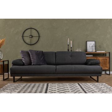 Mustang - Anthracite 3 seater sofa bed - Mustang