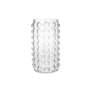 Danny Home Clear Bubble Textured Glass Vase