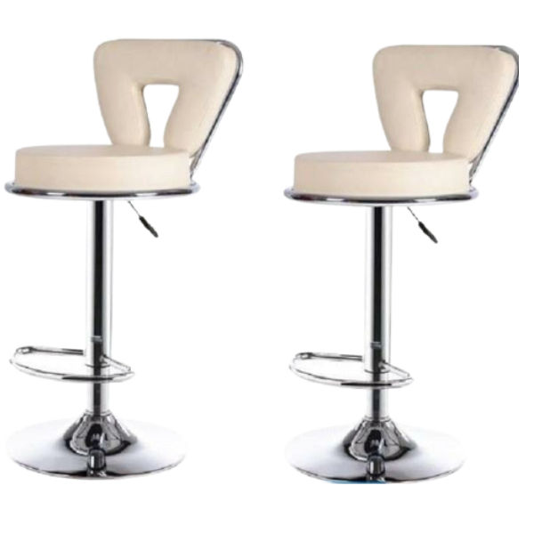 Ronell Modern Italian design swivel bar stools - set of 2 - White
