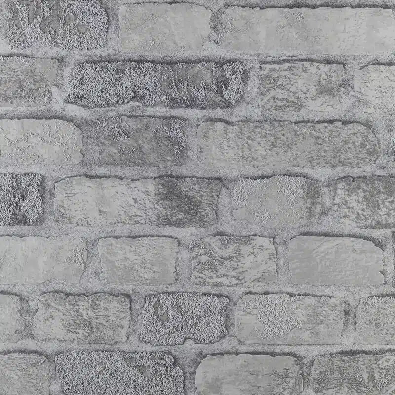 Wallpaper – Princess Street Brick – Grey