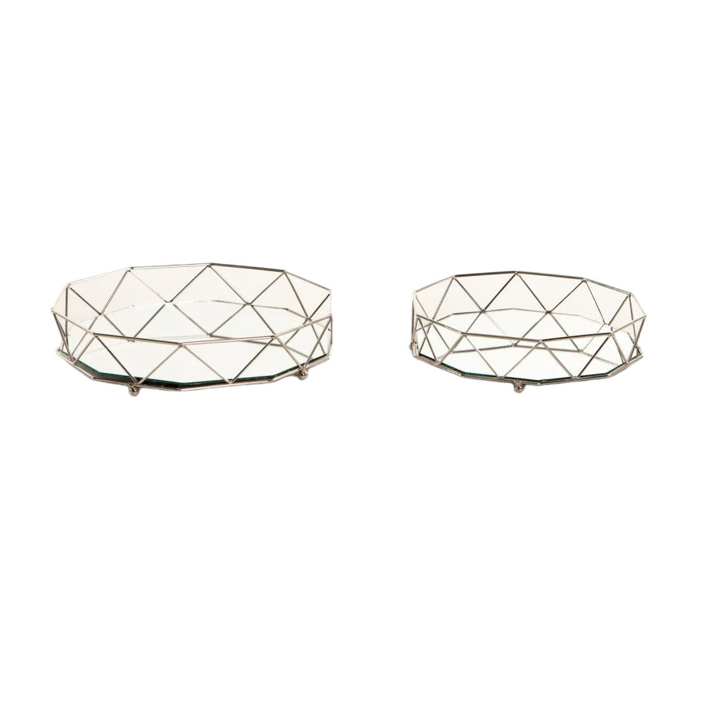 Vividitto - Sophiah Set Of 2 Trays W/Mirror