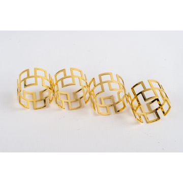 Napkin Rings X4 Assorted