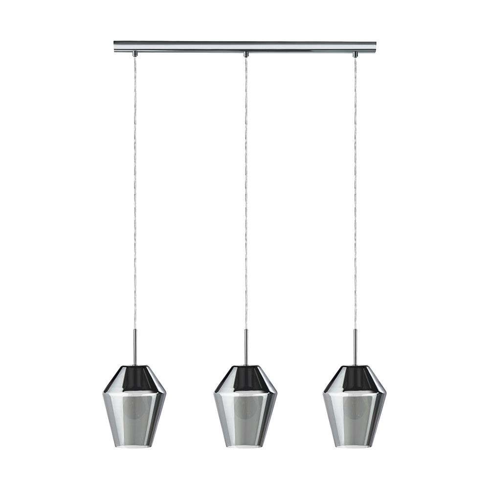 Murmillo 3LT Pendant Smoked Glass