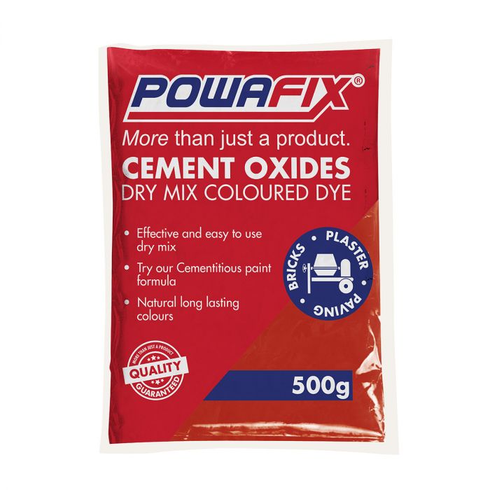 PowaFix - Powder Oxide - Cement Colouring - Red - 500g - Bulk Pack of ...