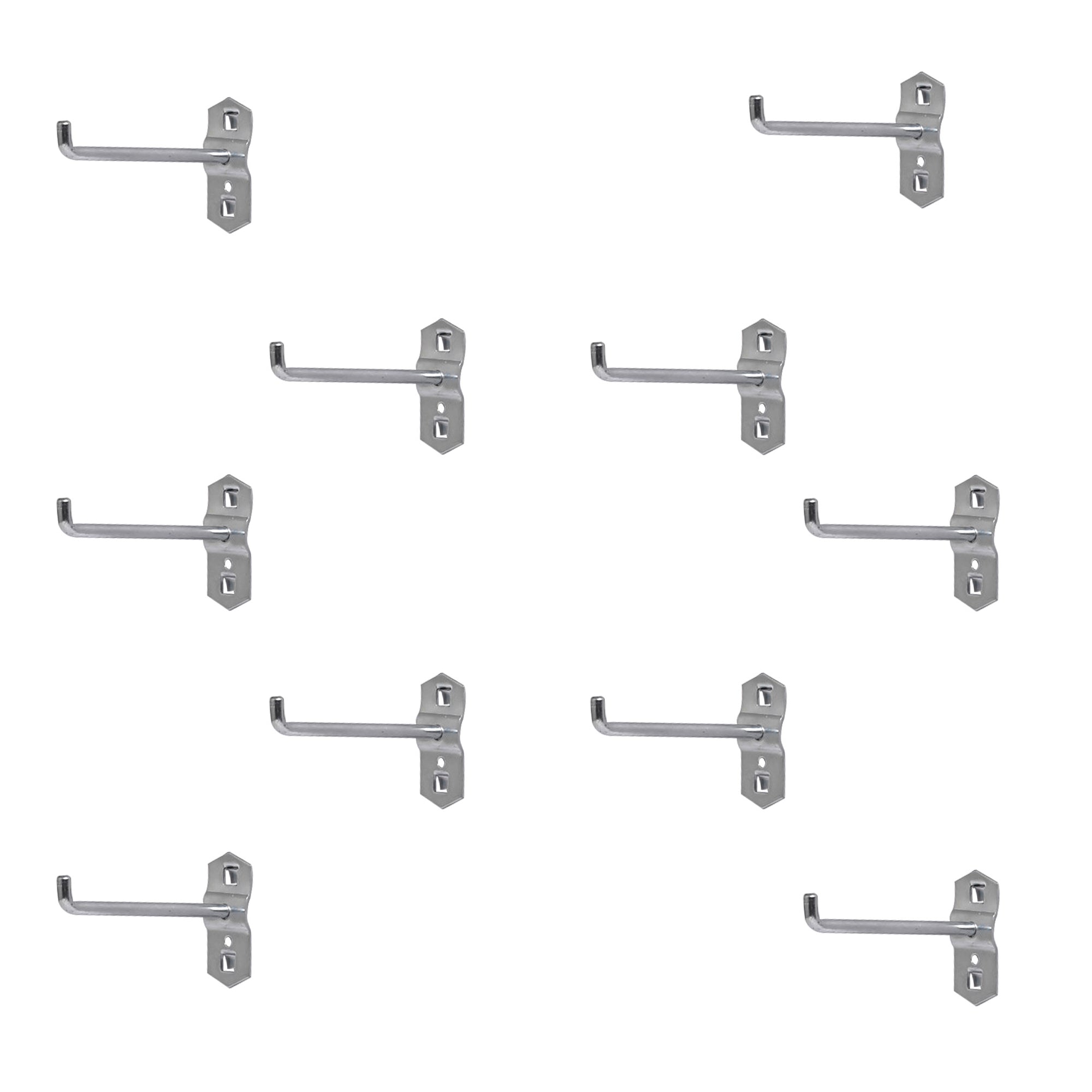 10 Pcs Grid Hooks Shop Peg Board Display Hooks Retail Hanger Hooks