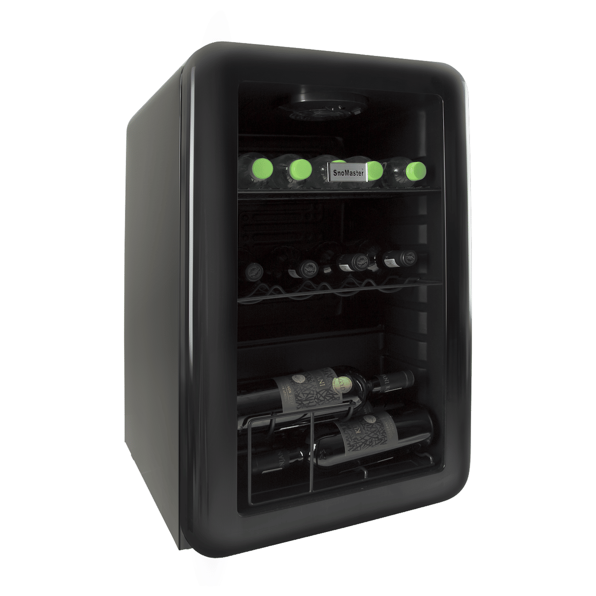 SnoMaster - 68L Counter-Top Retro Beverage Cooler - Black (SC-70R)