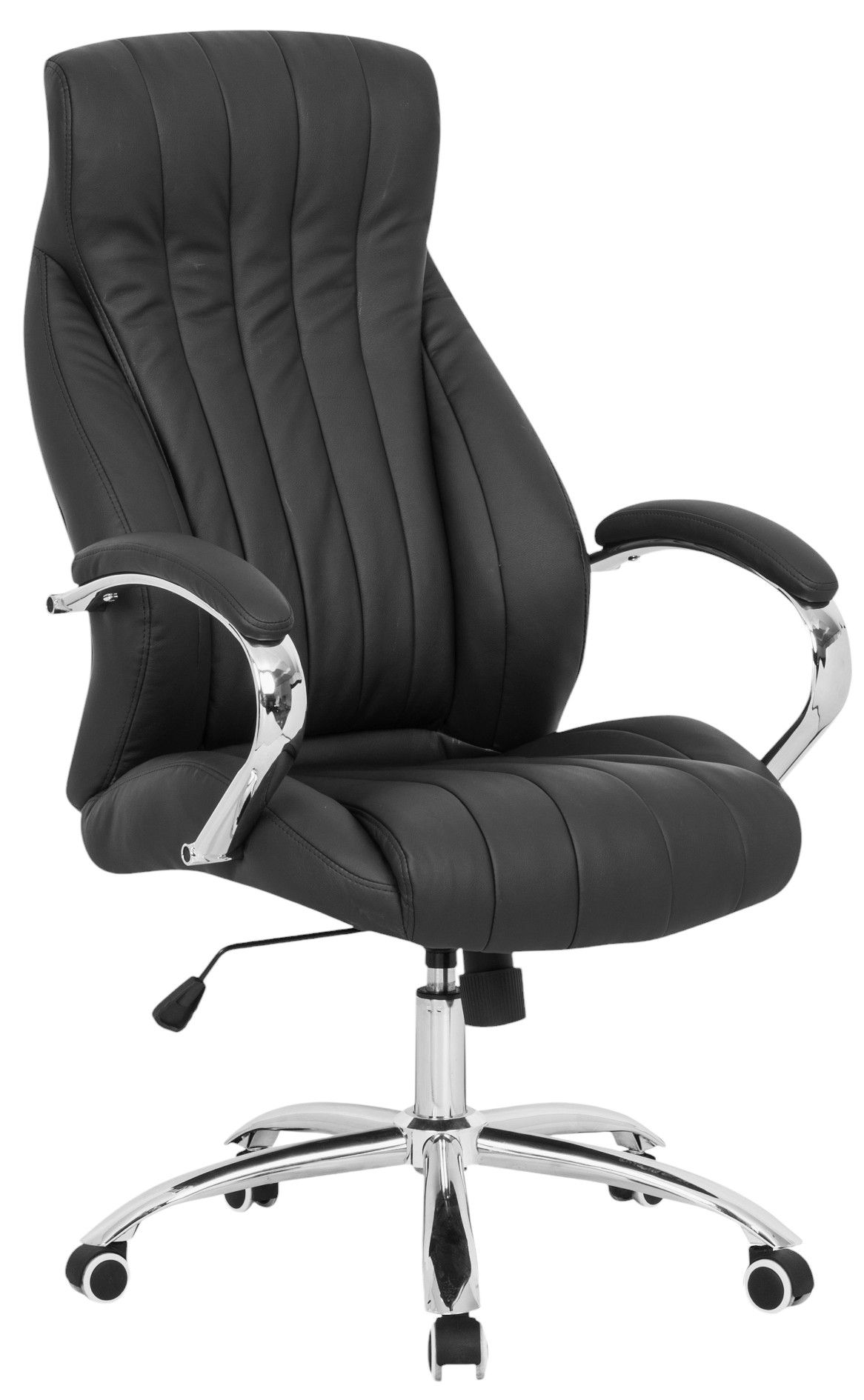 TOCC Affinity Black High Back PU Leather Office Chair With Padded Arms