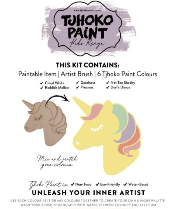Jnr Flat Cut-out Unicorn (200x163mm)