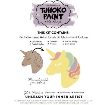 Jnr Flat Cut-out Unicorn (200x163mm)