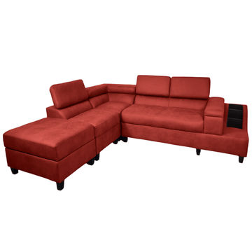 Phoebe L Shape Corner Sofa - SD-Red