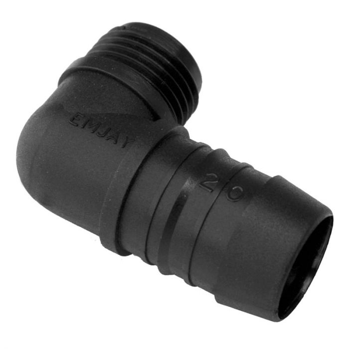 Bulk Pack x 40 Emjay Elbow 15mm Black
