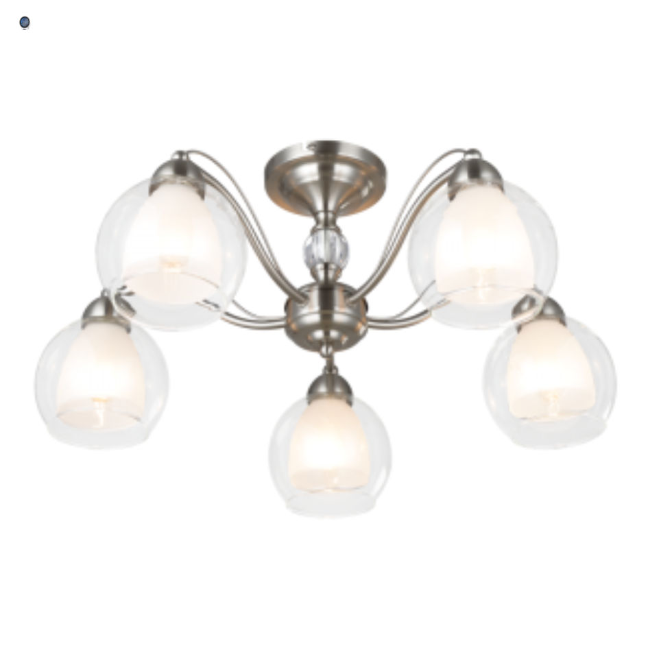 Satin Chrome with Polycarbonate Cover