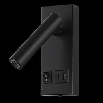 230v 2W LED Reading Light with USB & USB-C Por